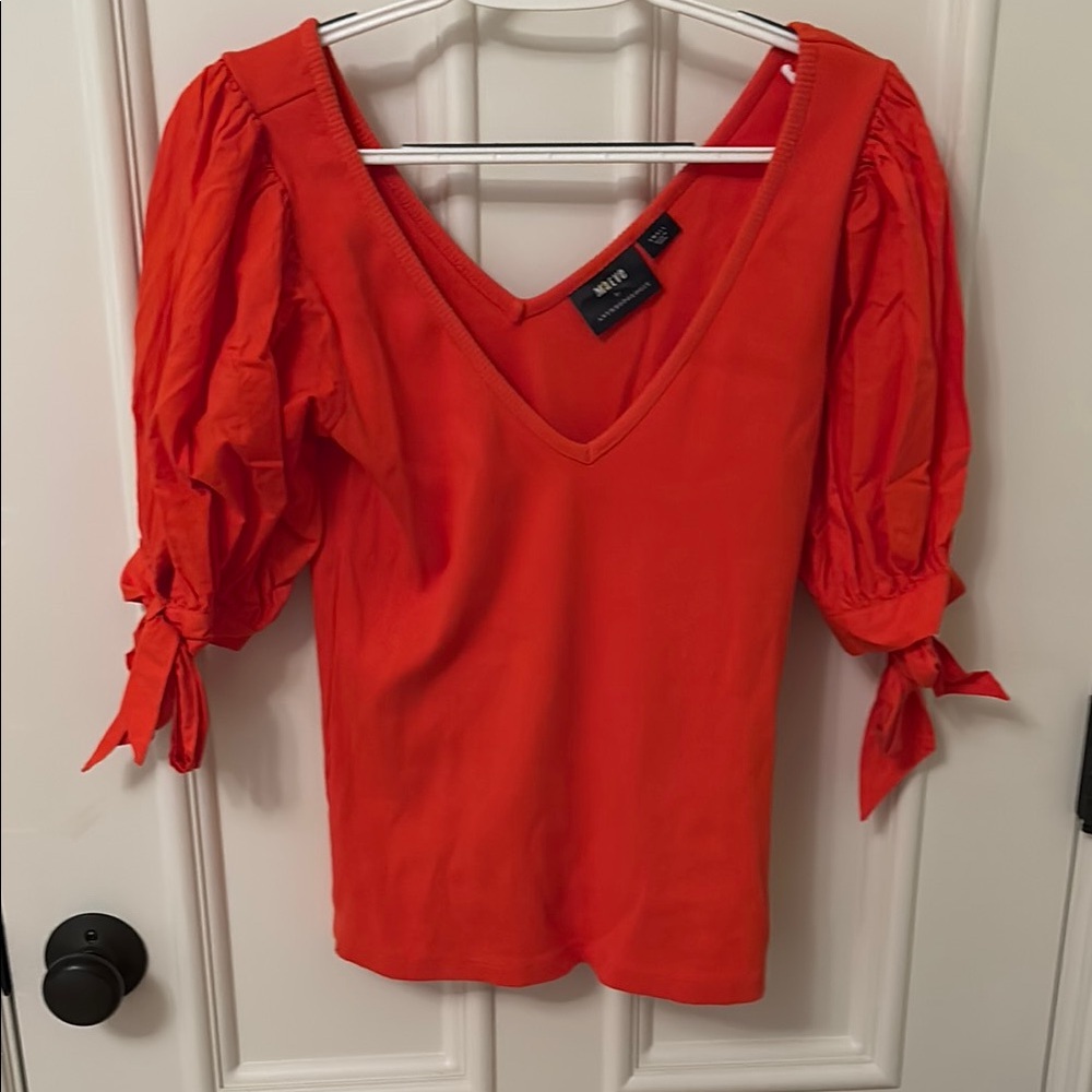 Anthropologie Puff Sleeve Blouse